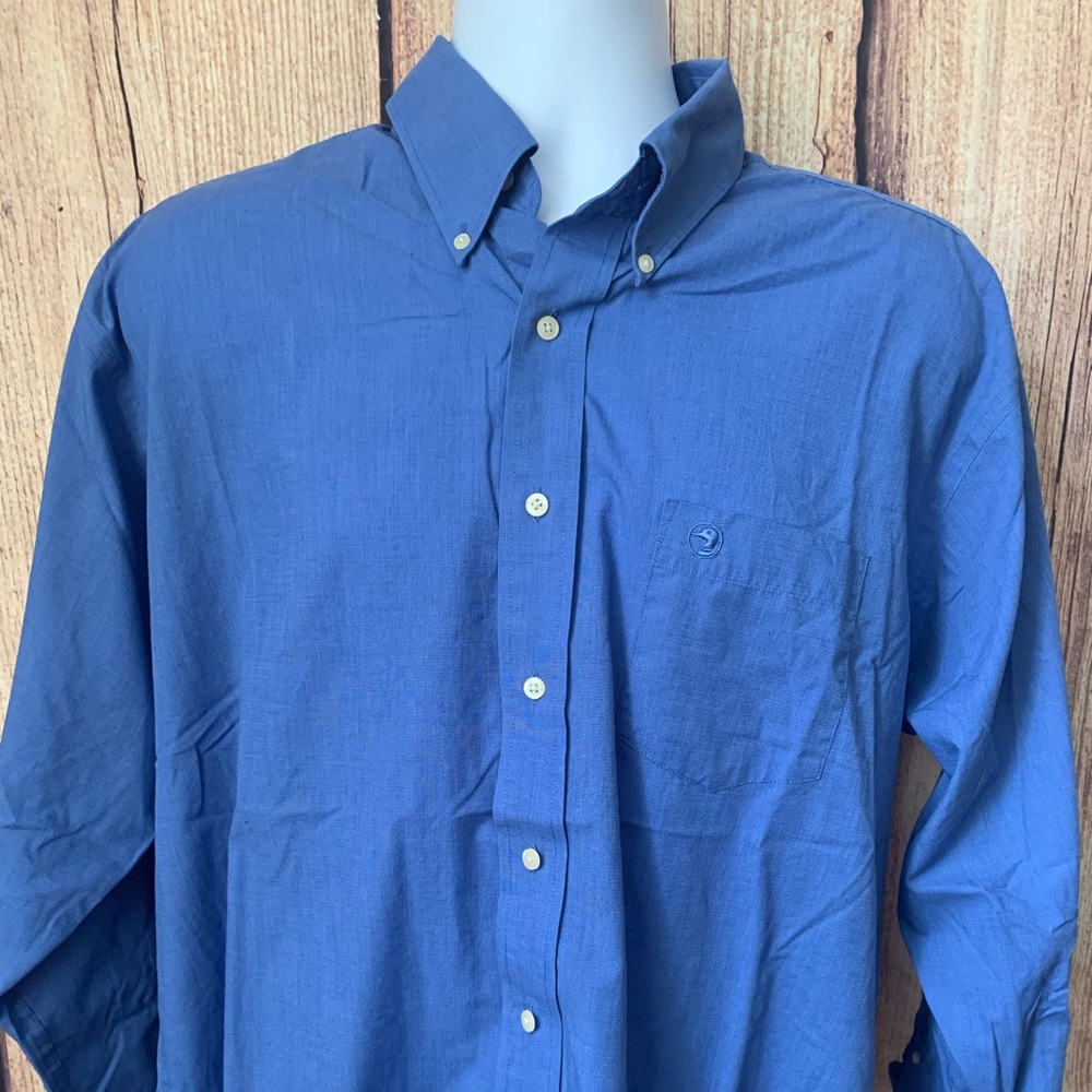 Duck Head wrinkle free blue button down